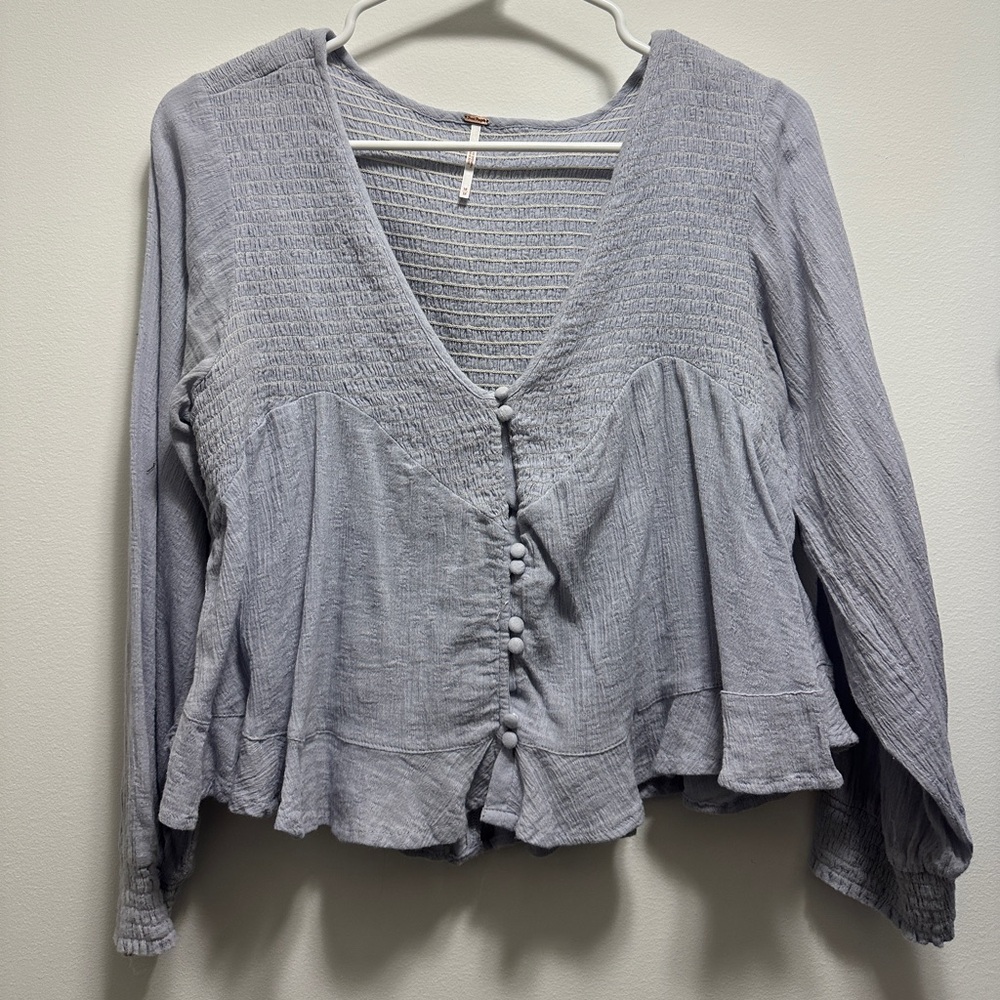 Free People periwinkle blouse